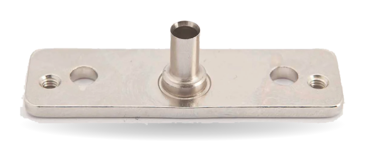 Round Hole Punch Die Ø6 on its two-screw mounting plate